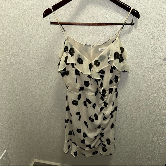 All in Favor Dresses & Skirts - All in Favor Cream Ruched Ruffled Camisole Mini Dress